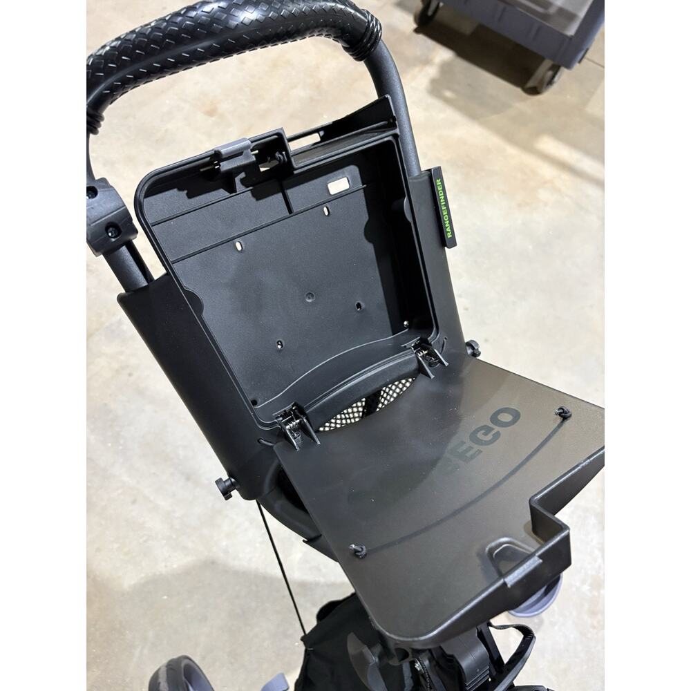 EASEGO DZ 3-Wheel Collapsible Push Golf Cart Black Green with Bag Holder - Picture 7 of 10